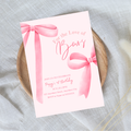 Editable For The Love of Bows Invitation